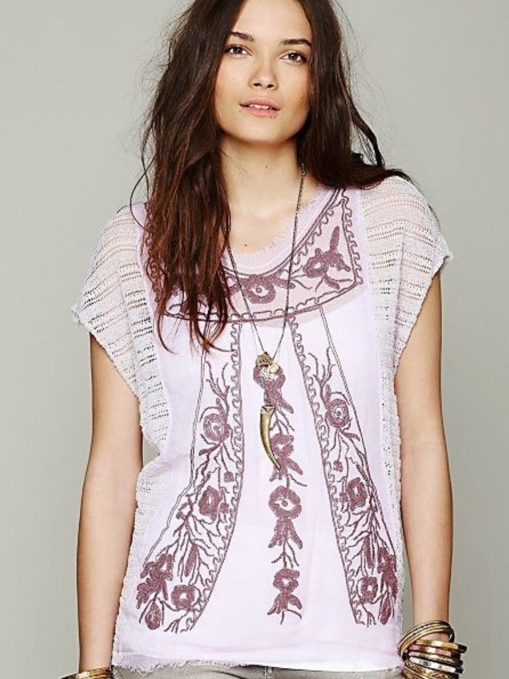 ☮️Free People Passage To India Bohemian tunic☮️